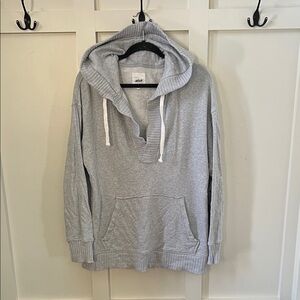 Aerie Gray Hooded Sweatshirt